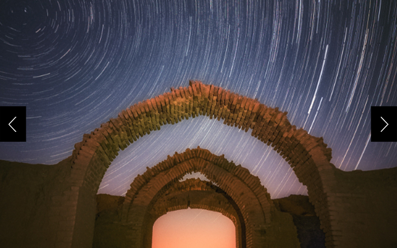 Using his phone, Hayati shot more than 120 consecutive photos in one night and combined them into this image showing the paths of stars above a monument in Iran. Each frame comes from his Samsung Galaxy's main lens set to 1x, with an f stop of 1.8, a 30 second exposure, and an ISO of 1600.