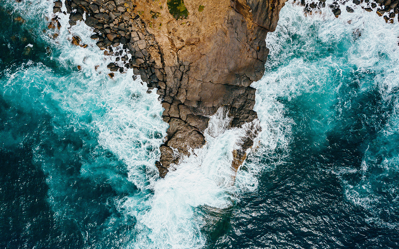 Pantelleria has a charcoal hue thanks to its volcanic origins