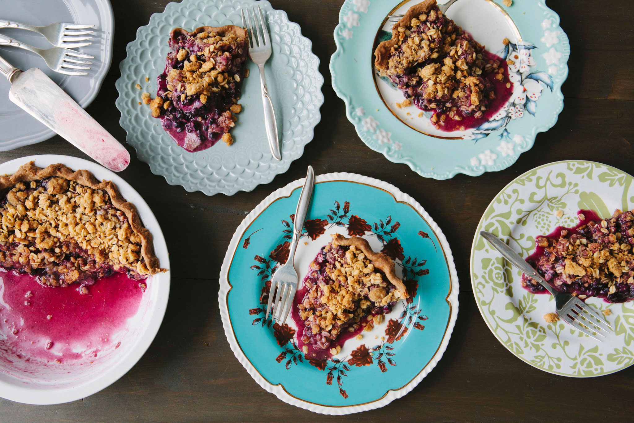  Blueberry pie is comfort food in Maine. 